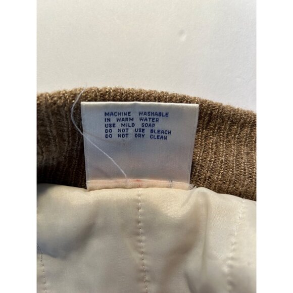 Vintage Hippie Boho Jacket Women L Beige Textured Knit Zipper & Button Closure - Picture 7 of 7